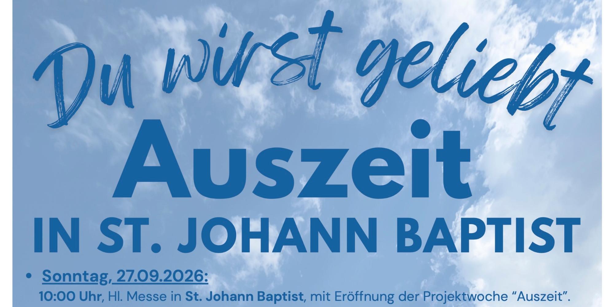 Auszeit 2026: Du wirst geliebt
