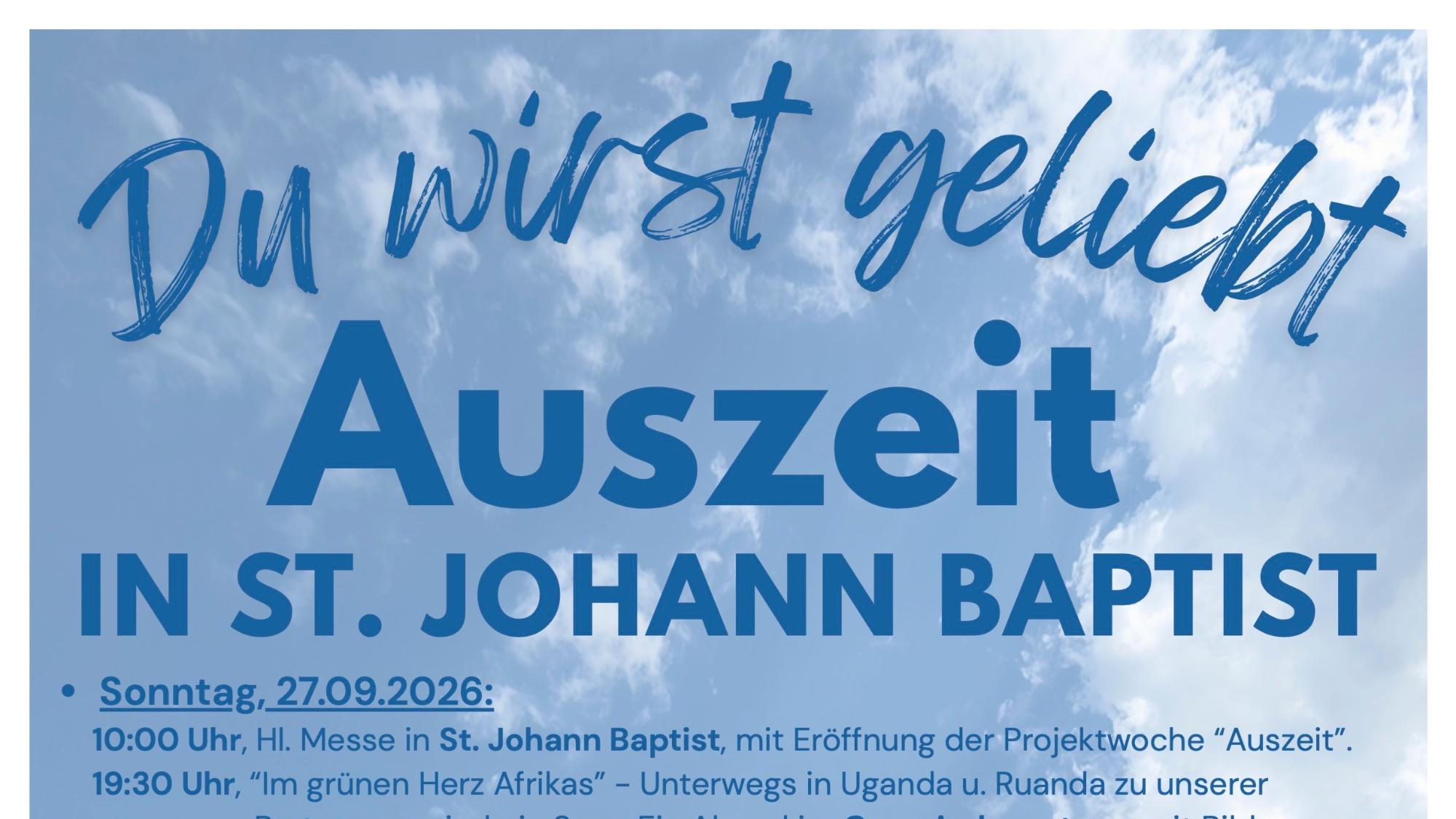 Auszeit 2026: Du wirst geliebt