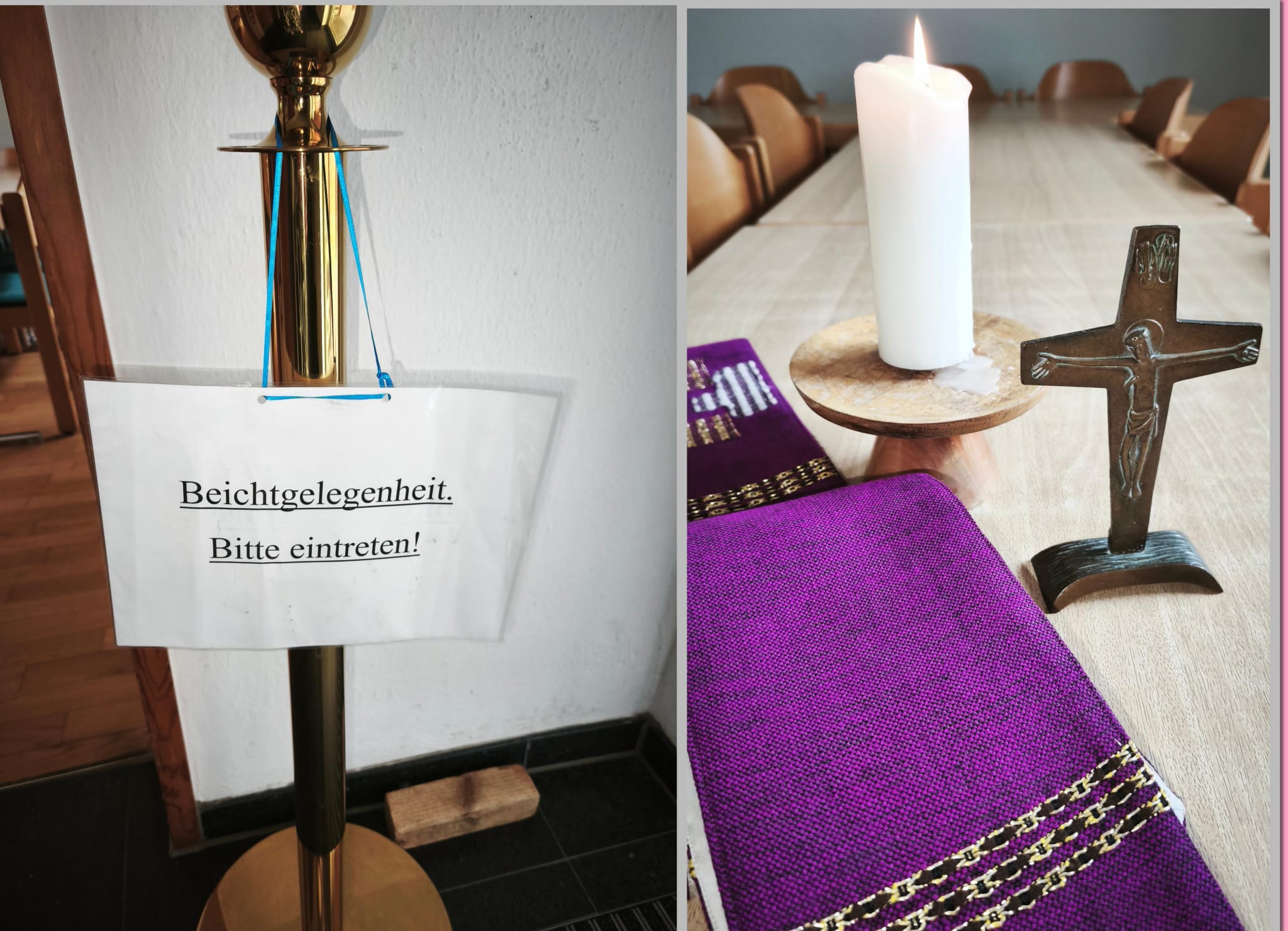 hier geht es zur Beichte