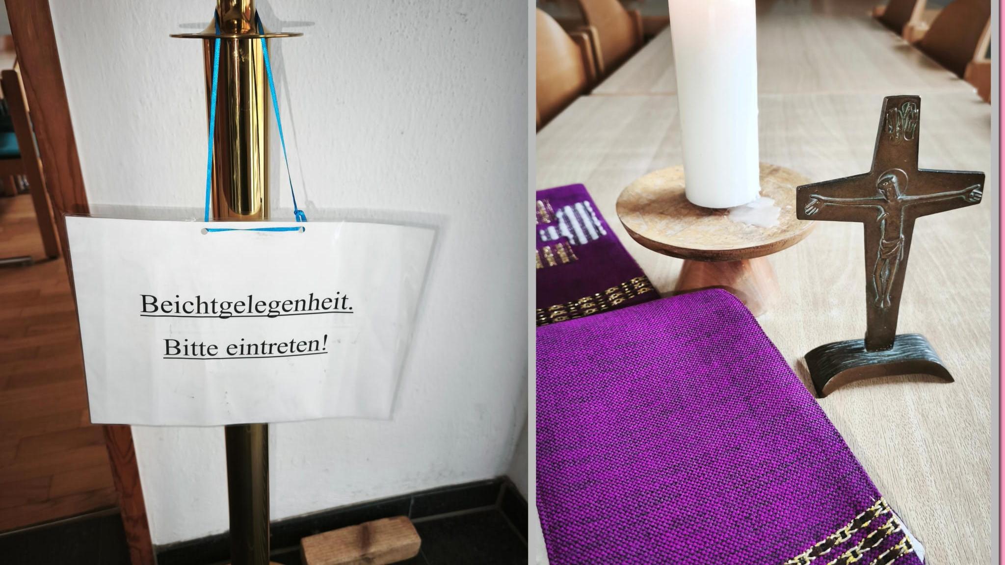 hier geht es zur Beichte