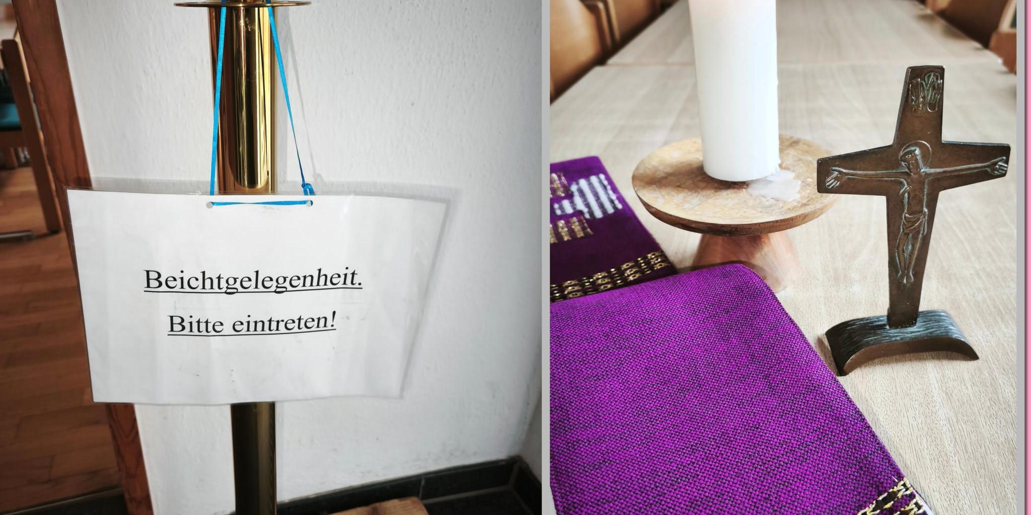 hier geht es zur Beichte