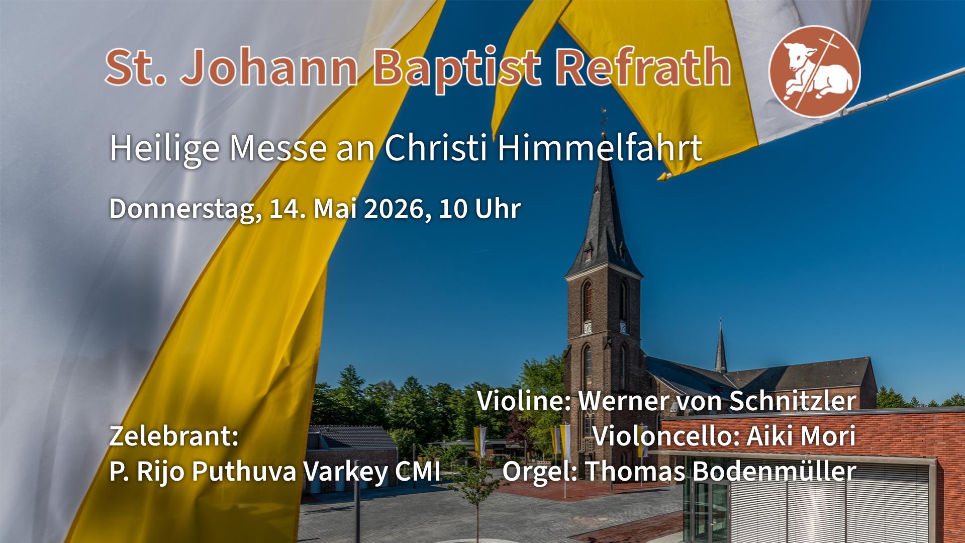 Hl. Messe an Christi Himmelfahrt 2026, Youtube