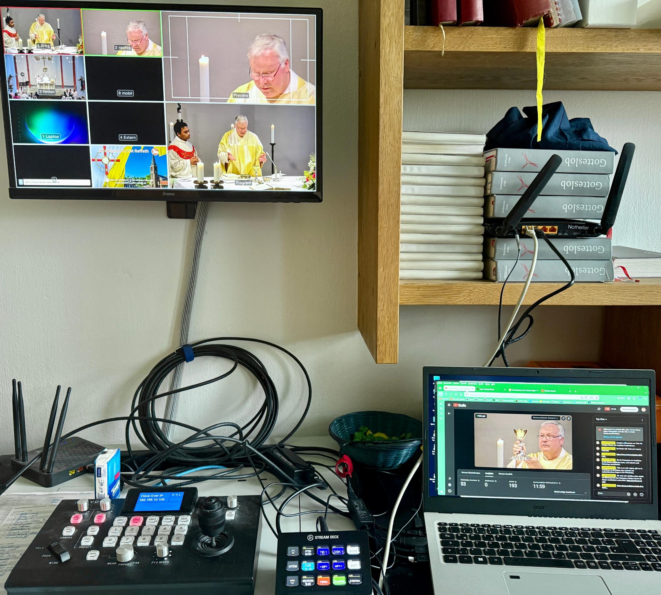 Livestream-Betreuung