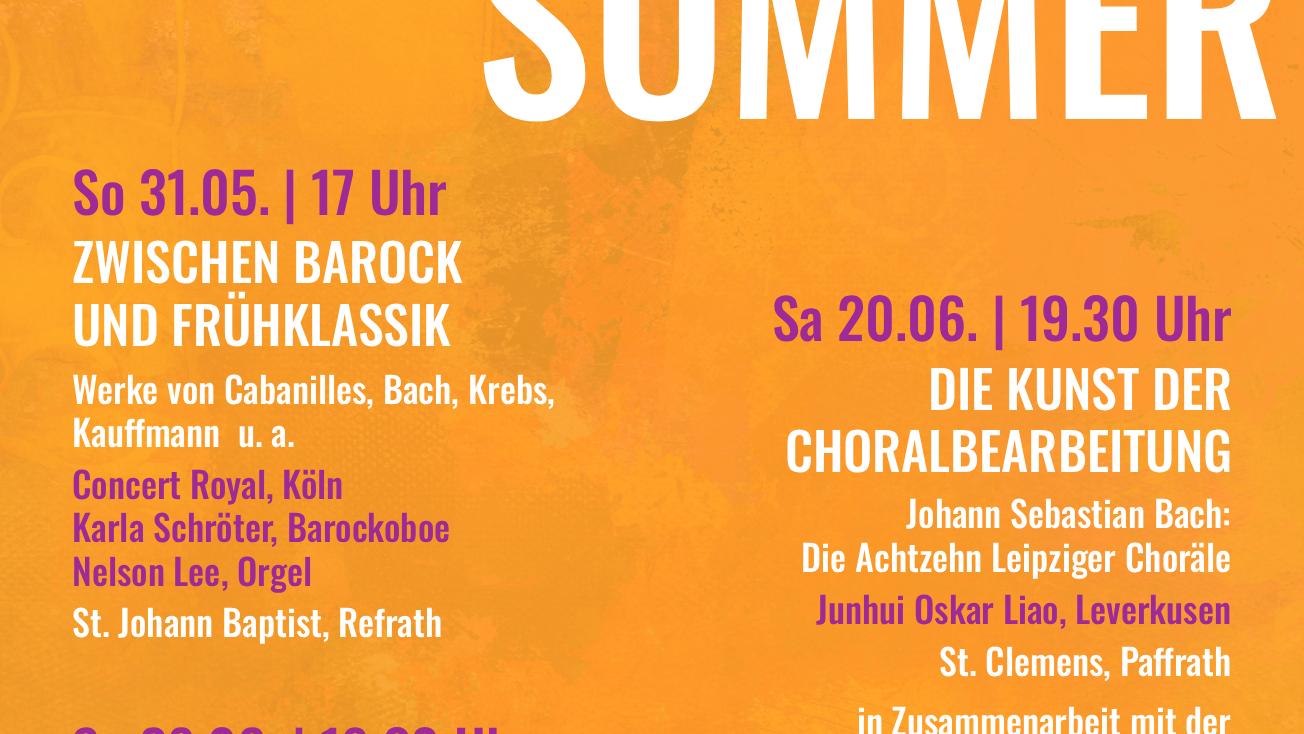 Bergisch Gladbacher Orgelsommer 2026
