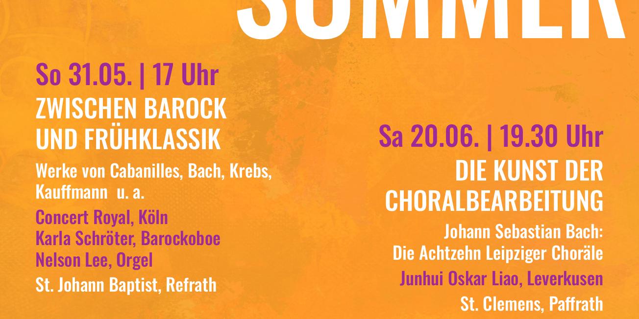 Bergisch Gladbacher Orgelsommer 2026